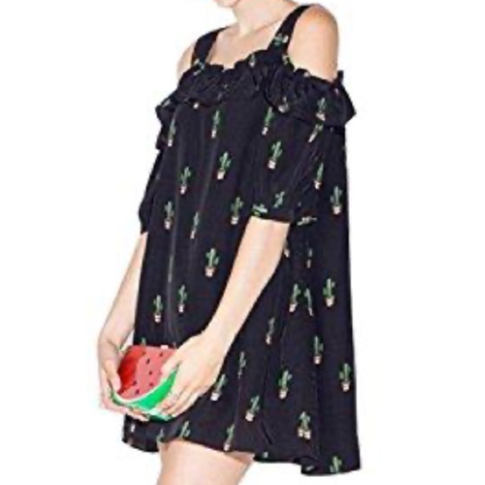 NEW Cactus Mini Dress Tunic Medium Blue Ruffle Spring Festival Vacation …